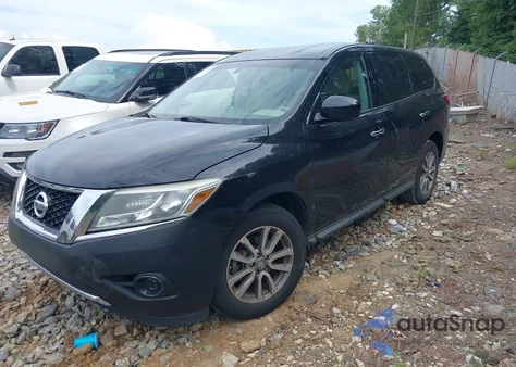 2014 Nissan Pathfinder S из США, поврежденный, VIN 5N1AR2MN3EC623075